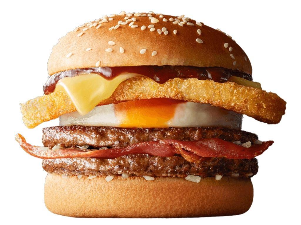 The Big Brekkie Burger is loaded with fat. Picture: McDonald’s