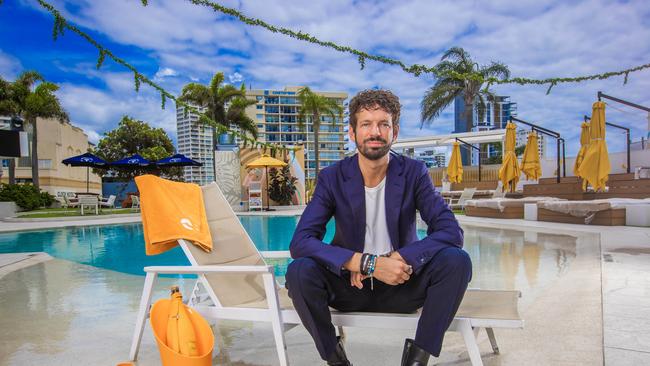 Matt Keegan at his Cali Beach Club in Surfers Paradise. Picture: Nigel Hallett