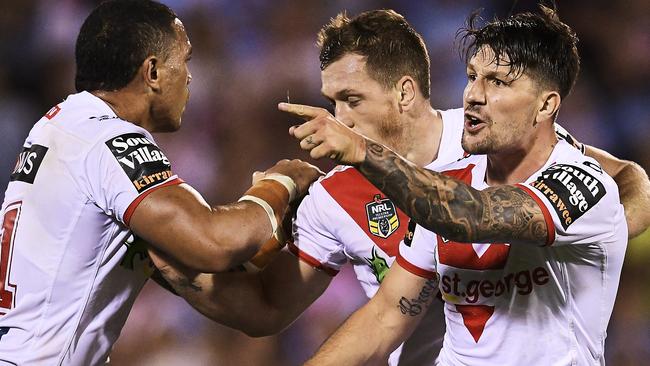 Gareth Widdop, right, has inquired about a return to the Dragons Picture: Getty Images