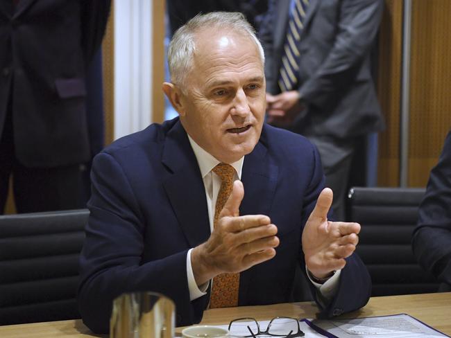 Prime Minister Malcolm Turnbull and his cabinet will decide on the government’s energy strategy today. Picture: David Moir/Pool Photo via AP