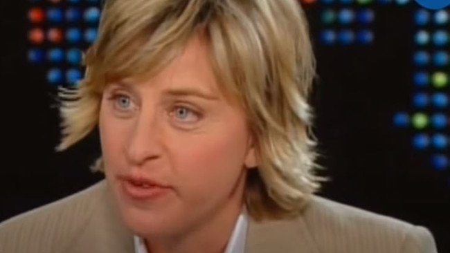 Ellen’s infamous appearance on The Larry King show, 2004.