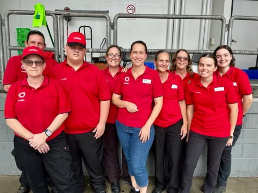 The Coles team in Ingham has teamed up with Woolworths to support the community after the challenging weather. Picture: Cameron Bates.