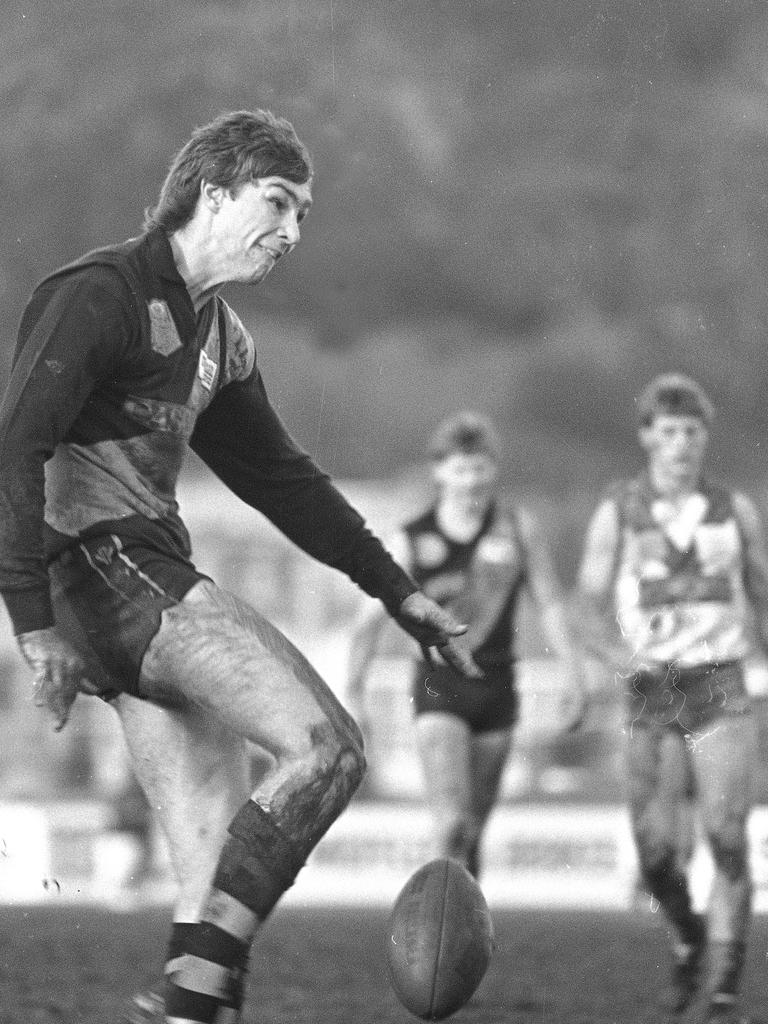 Lynch playing in Tasmania before he was drafted.