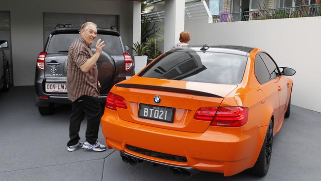 Bernard Tomic’s infamous orange BMW. 