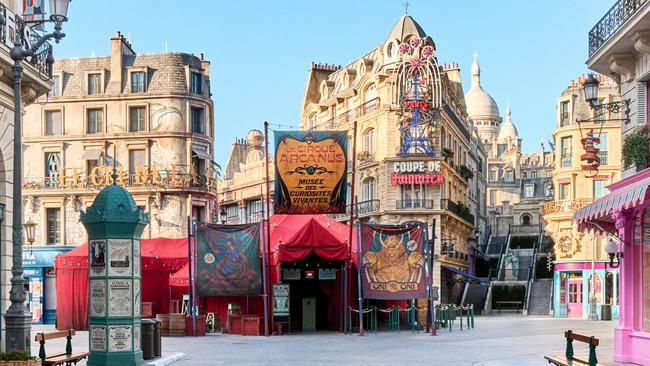 The 1920s Paris from Fanstatic Beasts has been brought straight into the real world. Photo: Universal Epic Universe