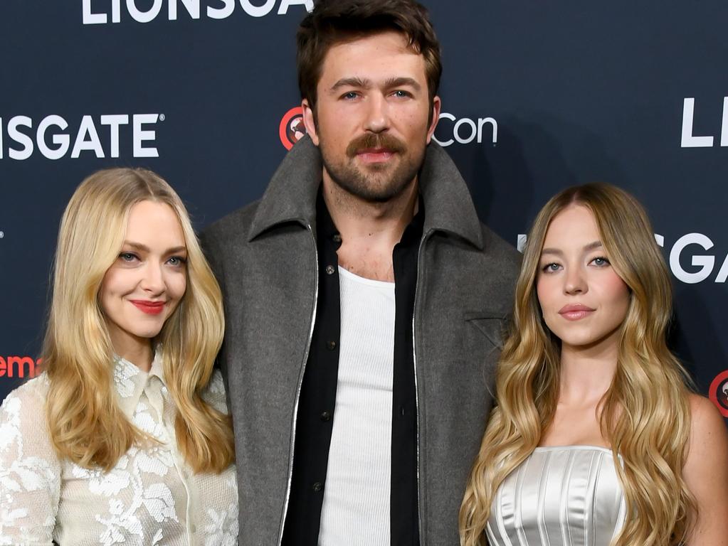 Sklenar and Sweeney are set to star alongside Amanda Seyfried (left) in the upcoming film Housemaid. Picture: Alberto E. Rodriguez/Getty Images for CinemaCon