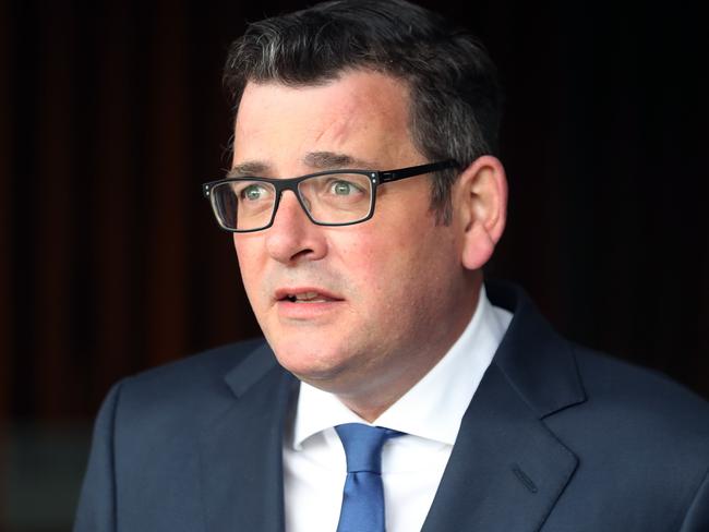 MELBOURNE, AUSTRALIA - NewsWire Photos, OCTOBER 13, 2021. Victorian Premier Daniel Andrews holds a door stop press conference at Parliament House. Picture: NCA NewsWire / David Crosling