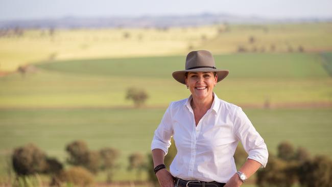 Macquarie Agriculture global chair of agriculture and natural assets Liz O'Leary with view of Gindurra property Picture: David Roma