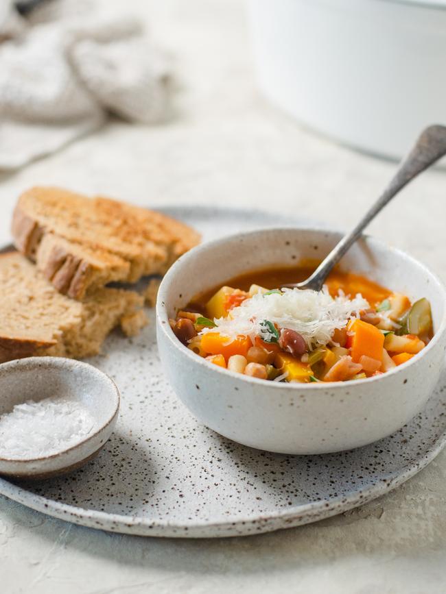 Miranda Porter’s Nona's pasta e fagioli recipe. Picture: Miranda Porter.