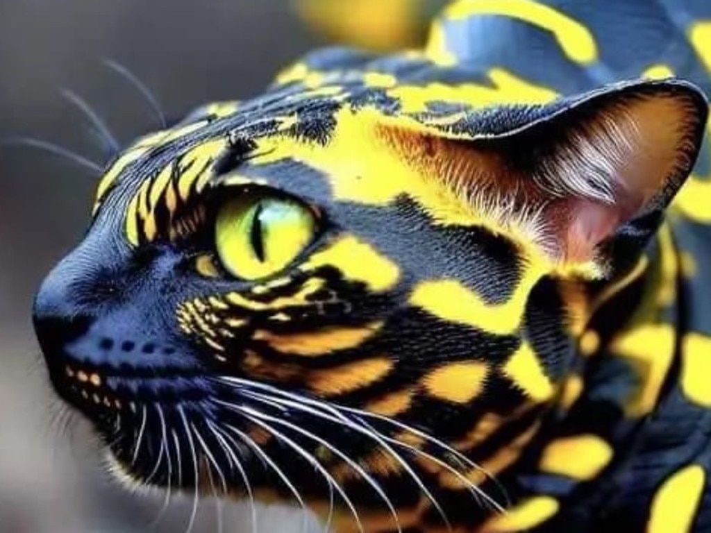 The Amazon Snake Cat image that has baffled the internet. Credit: Facebook/Alex Vasilev