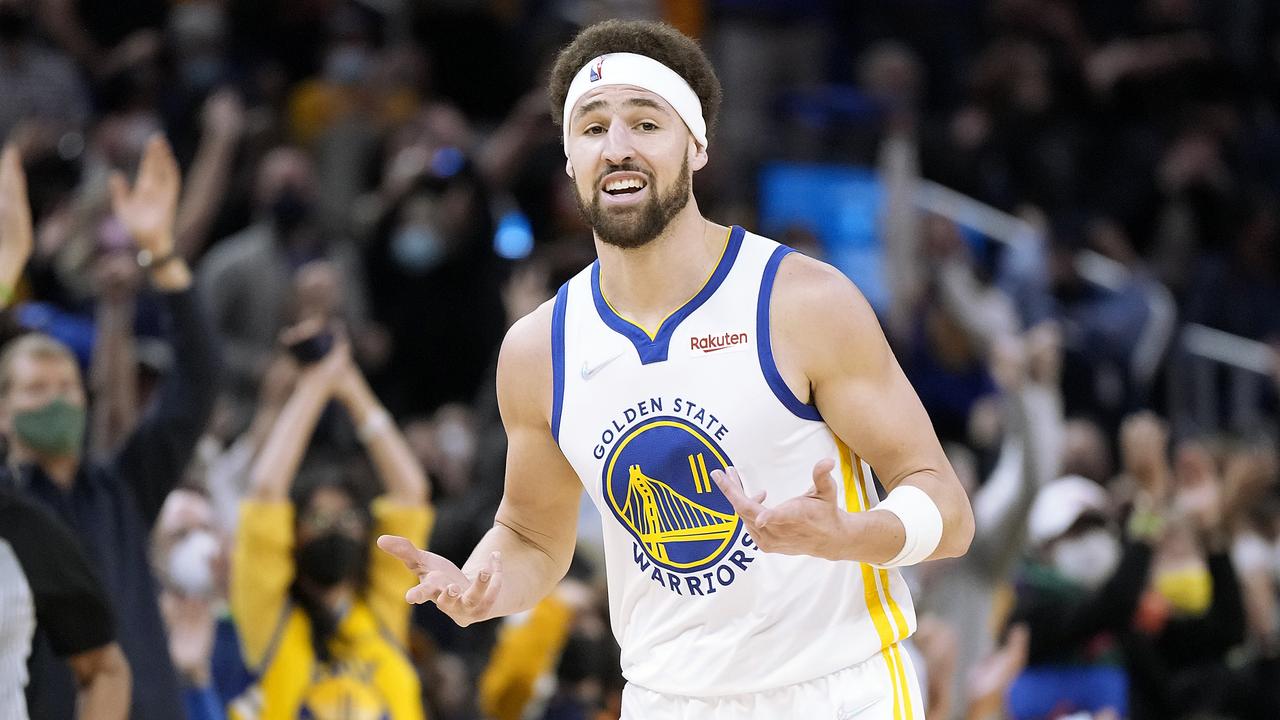 NBA 2022 Klay Thompson returns for Golden State Warriors, scores, live scores, Jock Landale, San Antonio Spurs, video