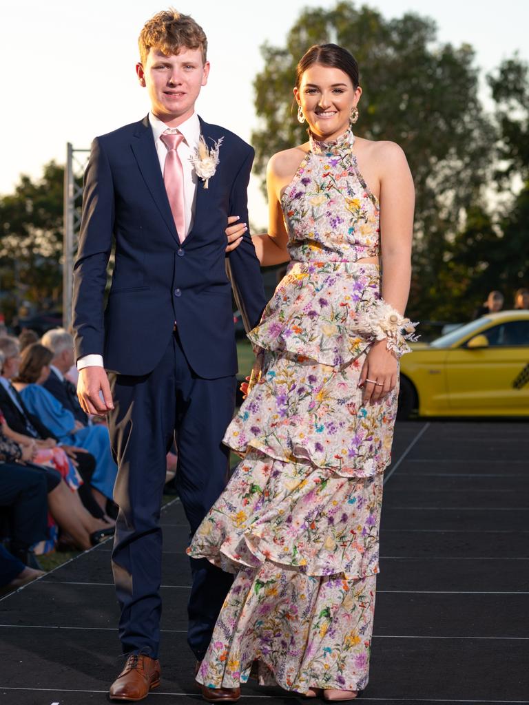 Will Prentice and Chloe Collins at the 2024 Rockhampton Grammar School formal.