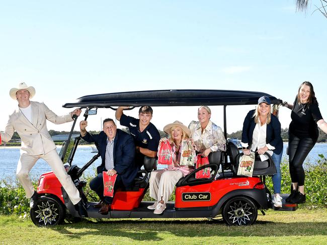 Trent Richardson (Show Ambassador)Vic Doree (Kingsford Lawyers)Brenton Dalziel (AITC) Josephine Tobias (Gold Coast show society)Sammie Manton (RBC) Kara Christensen (Kollosche)Brooke Ladd (Eckersleyâs)Gold Coast Show launch at Broadwater Parklands.Tuesday May 14, 2024. Picture, John Gass