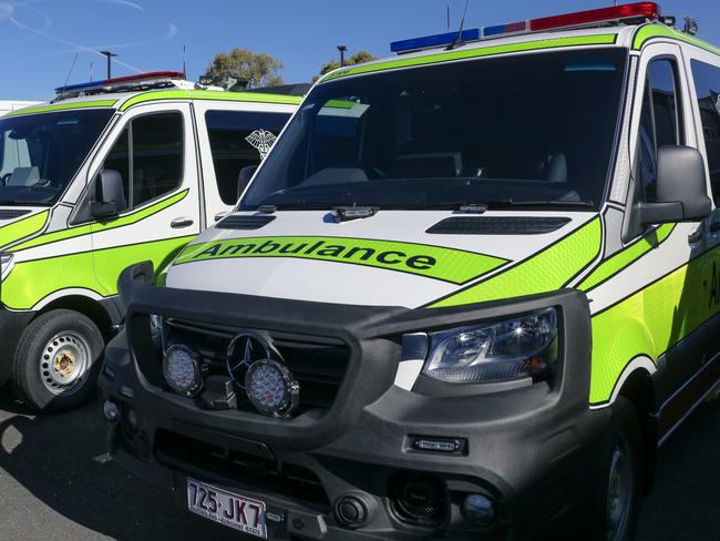 BRISBANE, AUSTRALIA - NewsWire Photos - JUNE 04, 2024: Generic photos of Queensland Ambulances as  260 extra Ambulance Officers are announced for Queensland, as part of the upcoming state budget. Picture: NewsWire / Glenn Campbell