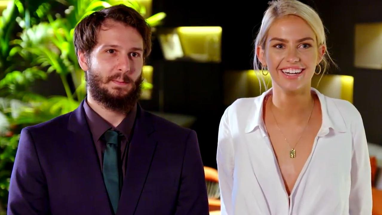 George and Josie won the challenge, earning them a date. Picture: Channel 9