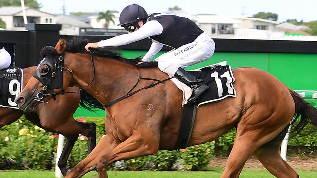 Isotope scored a stunning win in the Gold Edition Plate at Doomben. Picture: Trackside Photography