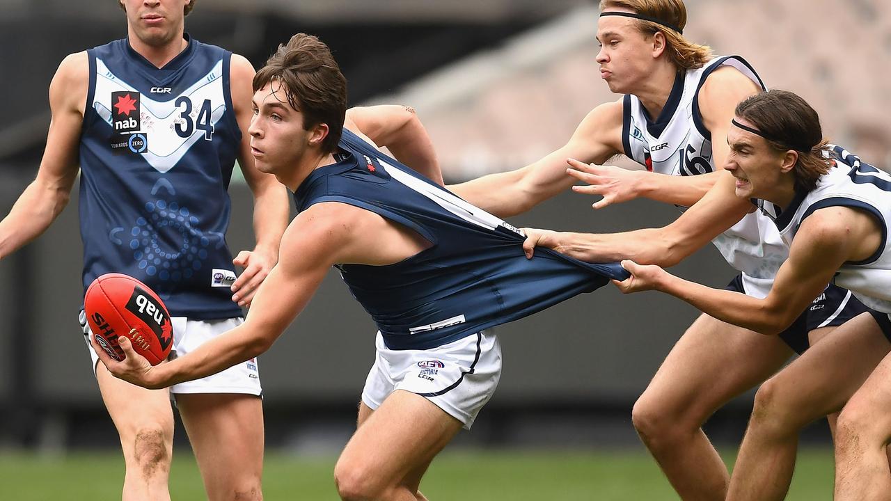 Western Bulldogs father-son prospect Rhylee West has been invited to the combine. Photo: Quinn Rooney/Getty Images.