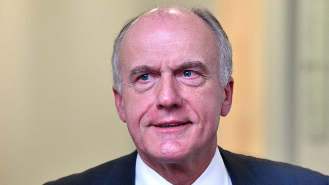 Much talked about Tasmanian Senator Eric Abetz was the subject of a segment on a recent episode of ABC's <i>Hard Quiz</i>. Picture: AAP IMAGE/MICK TSIKAS.