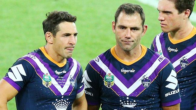 Billy Slater remained cagey when addressing the Cameron Smith feud rumours. Picture: Getty