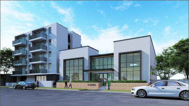 An artists impression of Mission Australia's planned social housing development and Mission Australia Centre on Duke St, Coffs Harbour.