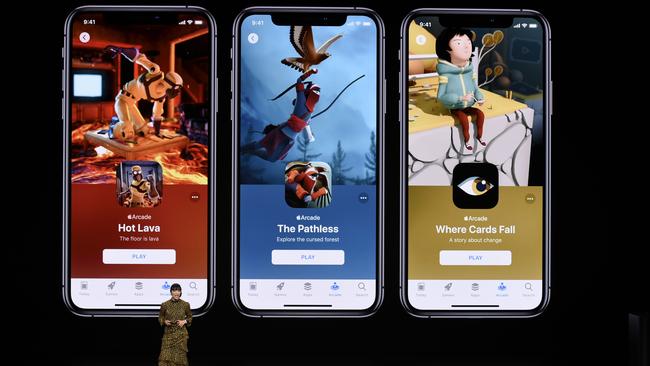 Apple Arcade subscription games. Photo: AFP