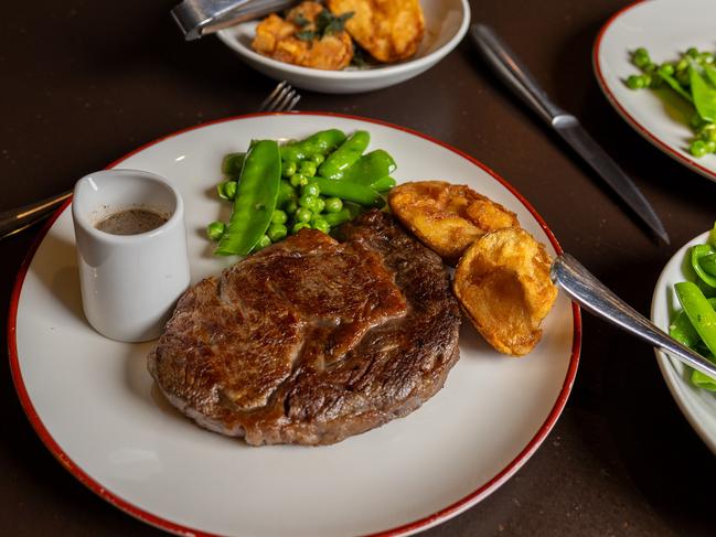 Jenny Aitchison opened up over a steak lunch at CBD’s Chophouse. Picture: Thomas Lisson