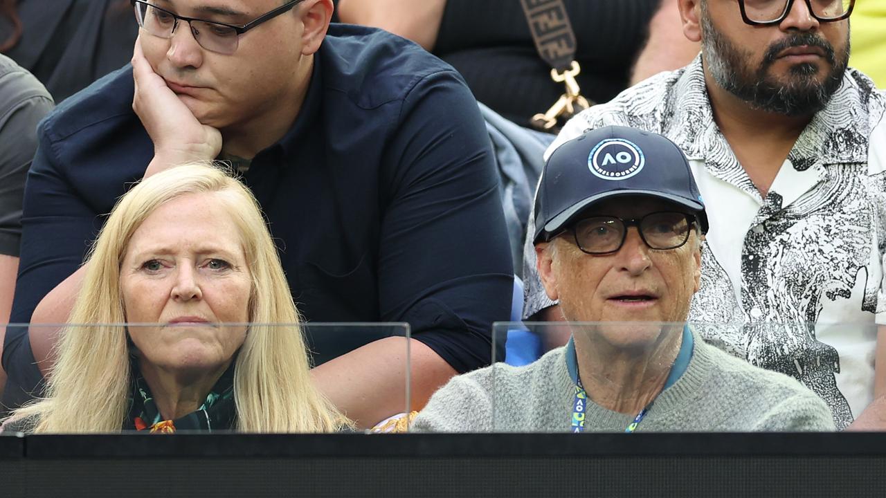 Australian Open 2023 Bill Gates, Anthony Albanese, Rachel Griffiths