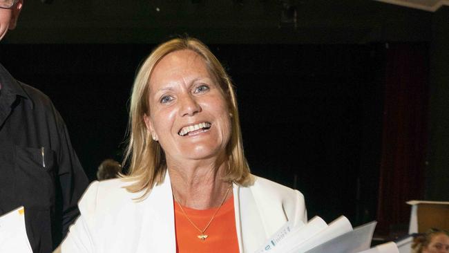 Wollondilly’s Judy Hannan became the first teal candidate to win a seat, unseating Liberal incumbent Nathaniel Smith, but the teals have failed overall. Picture: AAP