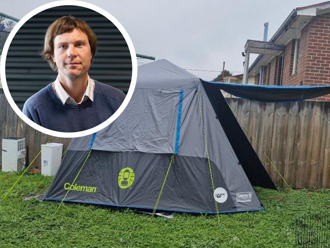 Tenants’ Union of Tasmania principal solicitor Ben Bartl comments on a man offering to rent a tent in his backyard for $125 a week.