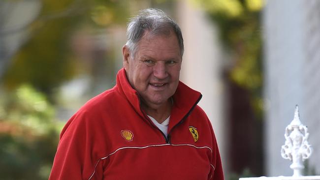 Former Lord Mayor Robert Doyle leaves his South Melbourne home last year. Picture: Nicole Garmston