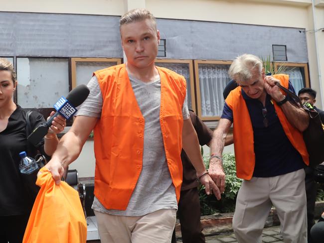 Australian David Van Iersel arrives at Denpasar District Court to face his verdict. Picture: Lukman S.Bintoro