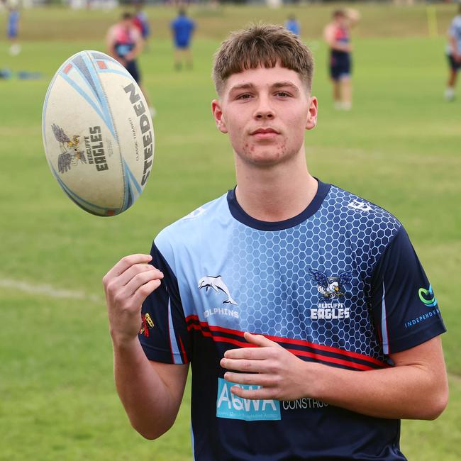 Langer Trophy player Grady Payne at the Redcliffe State High School. Picture: Tertius Pickard