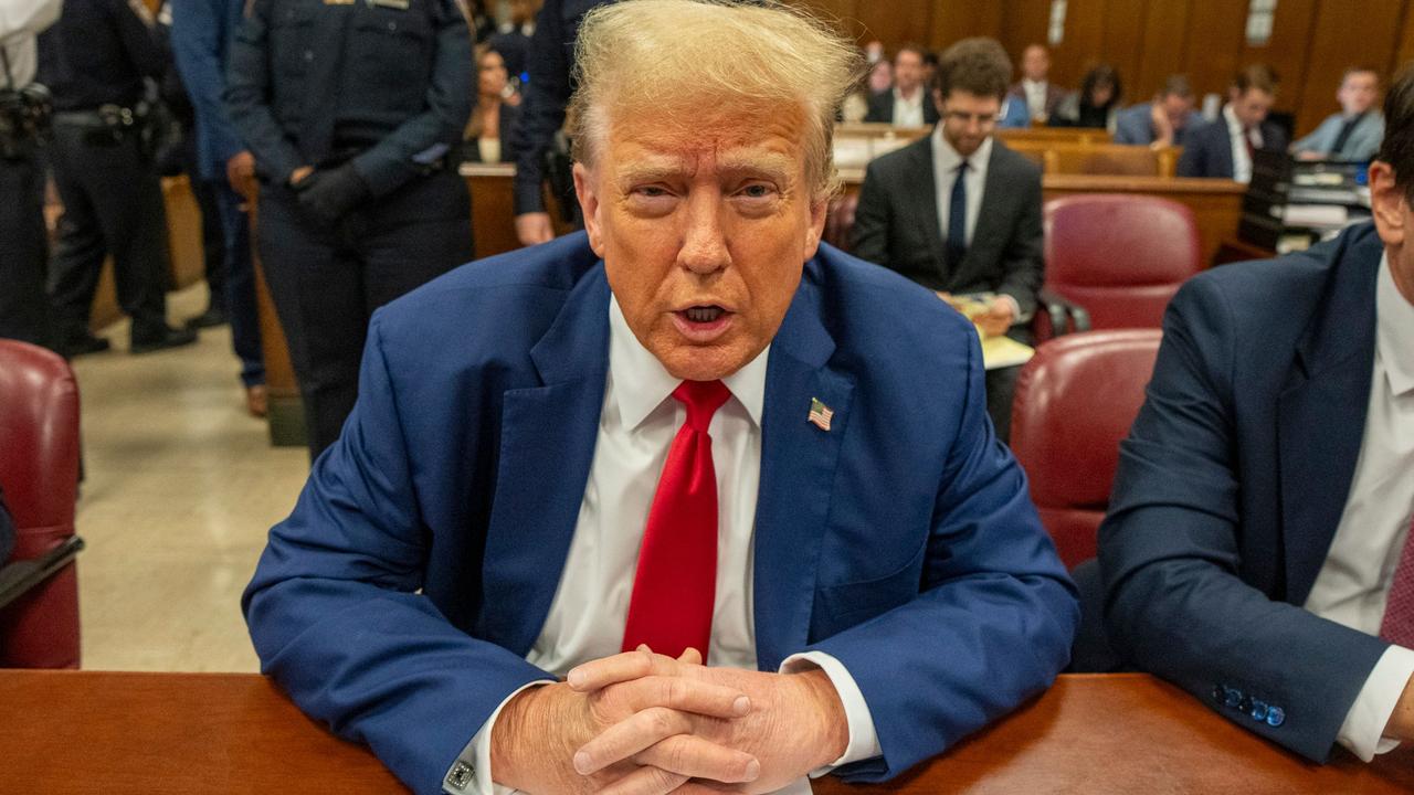 Donald Trump in the courtroom on May 6, 2024. Picture: Steven Hirsch/Pool/AFP