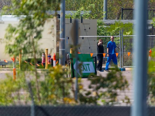 Staff at Howard Springs worker's camp once more in preparation for an influx of arrivals to the Northern Territory undertaking mandatory supervised quarantine. Picture: Che Chorley