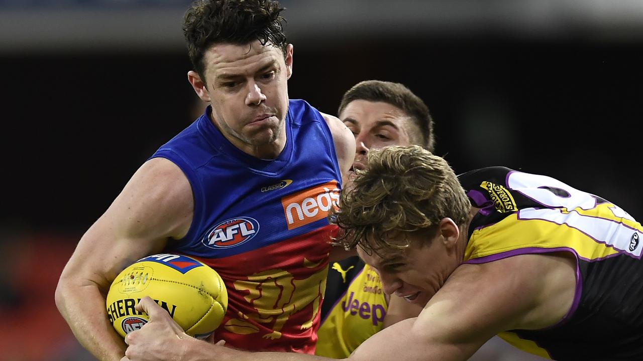 Lachie Neale looks set to ask for a trade back to Fremantle. Picture: AAP