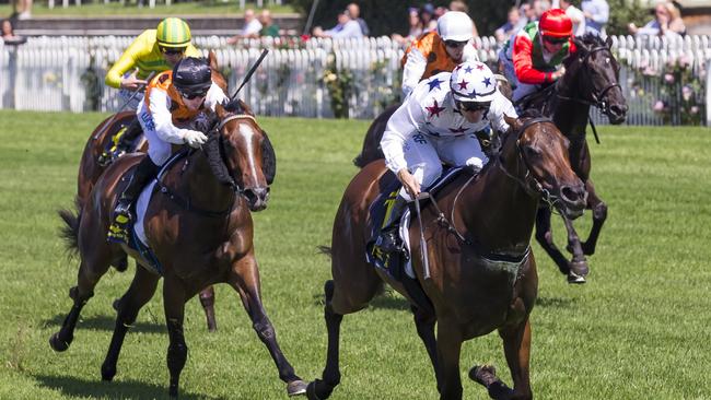 Sunlight enhanced her Golden Slipper claims with victory in the Magic Night Stakes. Picture: AAP