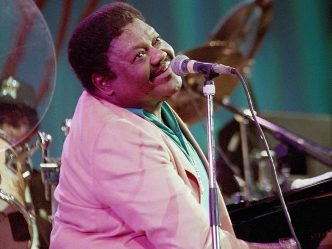 Fats Domino performing on the piano during a concert at the Auditorium Stravinski during the 27th Jazz Festival in Montreux, Switzerland, in 1993. Picture: AFP