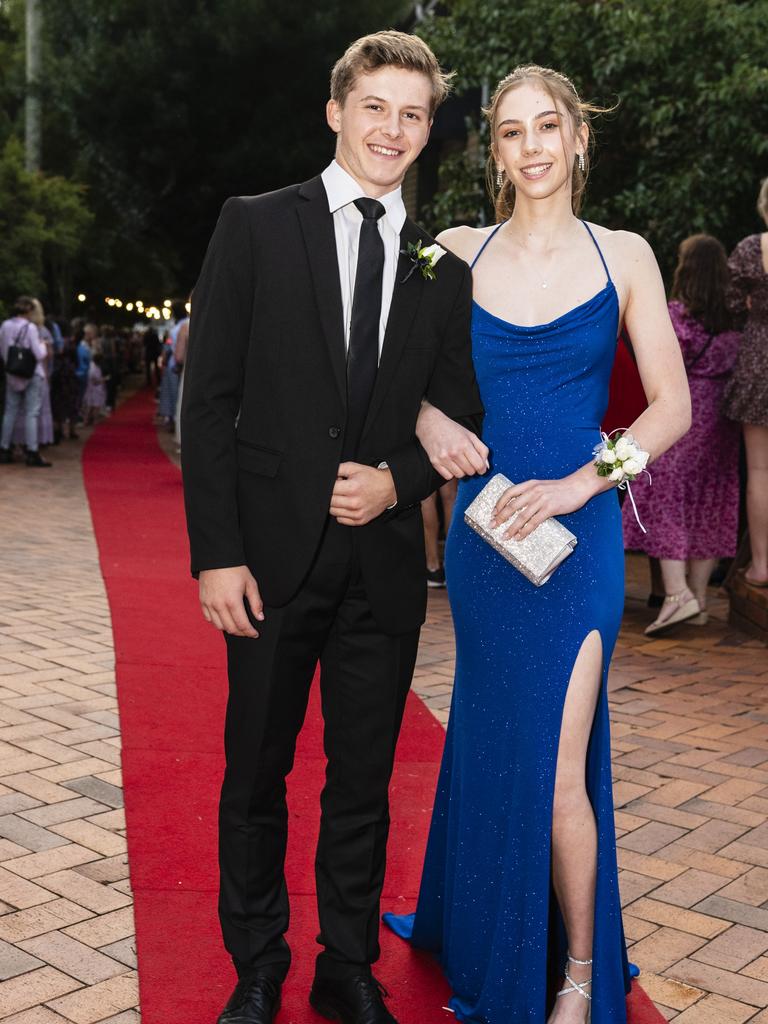 Isabella Doyle and Ben Burgess at Fairholme College formal, Wednesday, March 29, 2023. Picture: Kevin Farmer