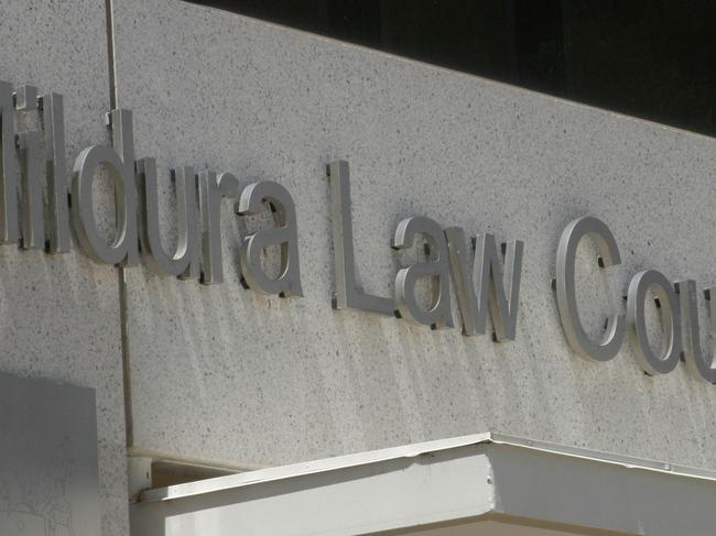 Exterior of Mildura Law Courts, where the plea hearing for convicted murderer Thomas Halliday was being heard.