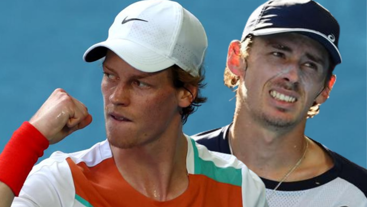 Australian Open 2022 Alex de Minaur defeated by Jannik Sinner Fourth Round Herald Sun
