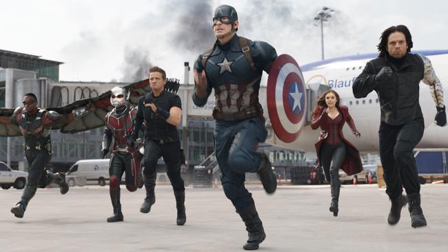 United, Netflix and Disney stand. <span id="U611696564417AbD" style="font-weight:normal;font-style:italic;">Captain America: Civil War</span> is coming to a Netflix subscription near you.