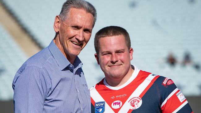 Jack Simpson of the Camden Rams is awarded Reserve Grade player of the match, 11th September 2022. News Local, pictures by Julian Andrews.