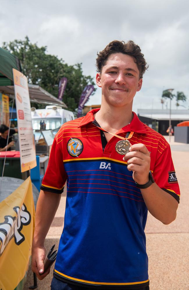 Sam Winfield in the 2023-24 NTFL Women's Grand Final between PINT and St Mary's. Picture: Pema Tamang Pakhrin