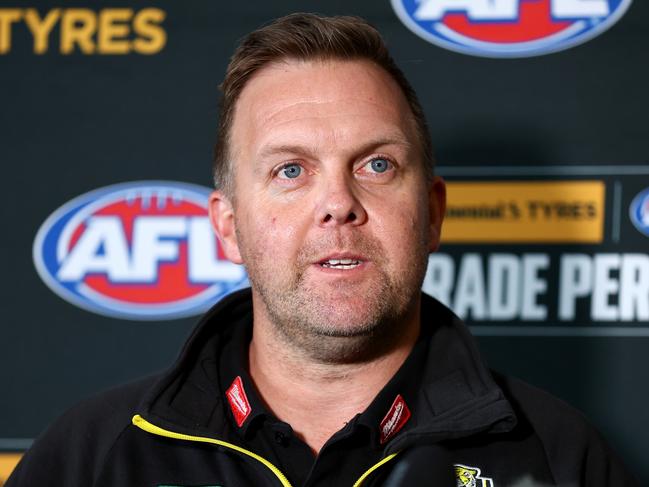 Richmond’s Blair Hartley. Picture: Josh Chadwick/AFL Photos via Getty Images