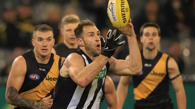 Travis Cloke was dropped by Collingwood three times in 2016. Picture: Wayne Ludbey