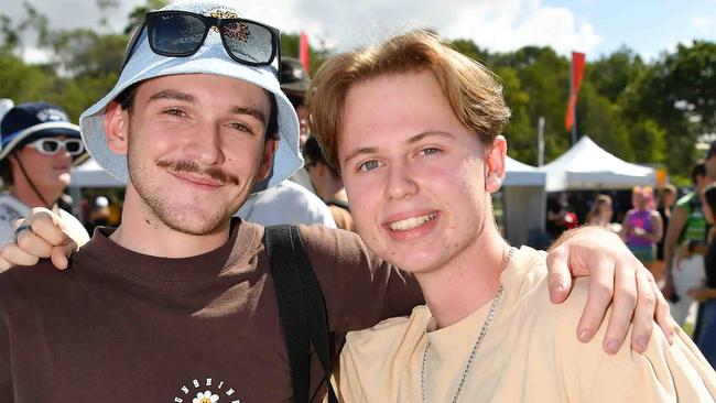 Aaron Schafer and Ethan Gordon at Groovin the Moo, Sunshine Coast 2023. Picture: Patrick Woods.