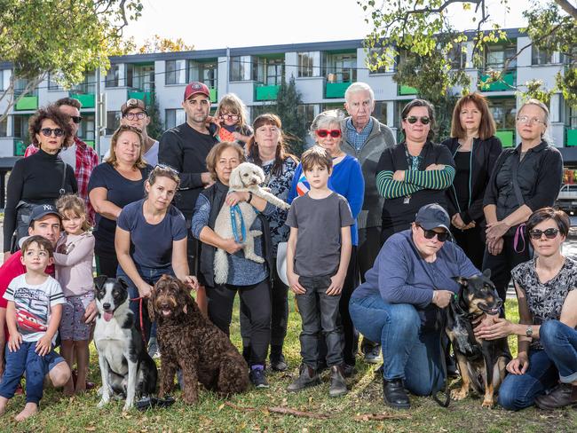 Residents are concerned about overdevelopment of the site of the current Princes Park Motor Inn on Park St, Brunswick. Picture: Sarah Matray