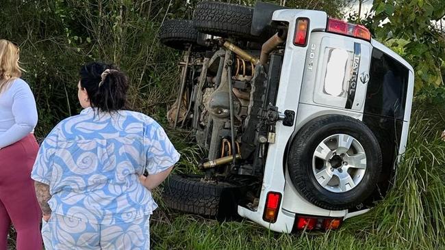 A woman and teen girl were involved in a single-car crash on the Sunshine Coast today, May 12.