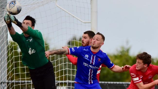 Goalmouth action Picture: Ghadir Razuki