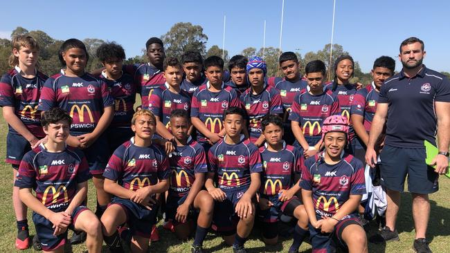 The Ipswich State High year 7 rugby league side that qualified for the 2021 Broncos Old Boys grand final.